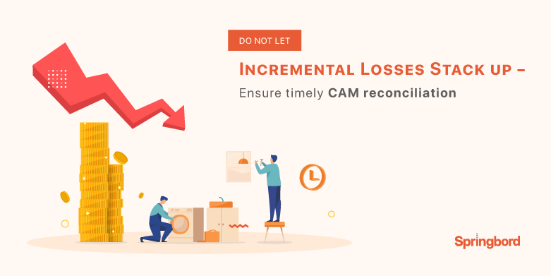 Do not let incremental losses stack up - Ensure timely CAM reconciliation