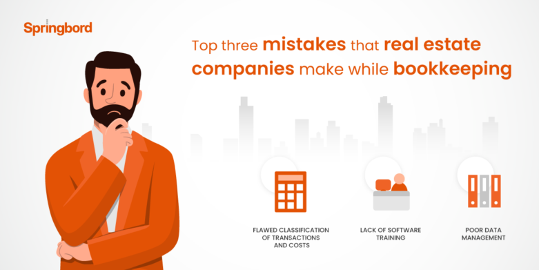 Top three mistakes that real estate companies make while bookkeeping