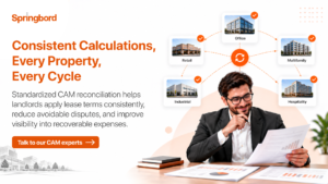 Standardized CAM reconciliation for commercial landlords across multiple properties