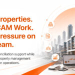 Property manager managing CAM reconciliation workload across multiple commercial properties