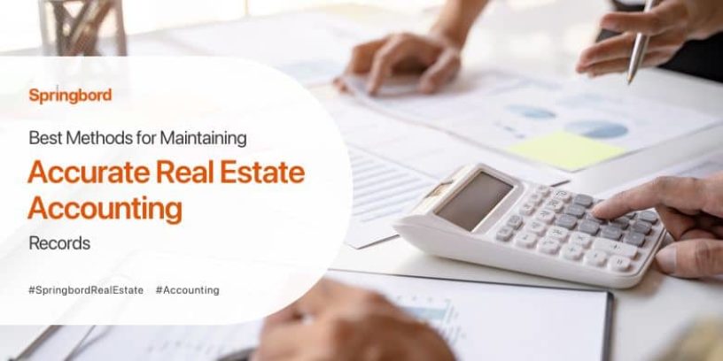 real estate accounting records